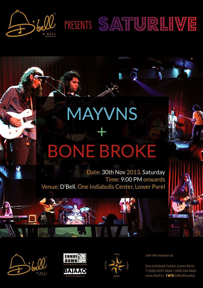 Live Band Night with The Mayvns + Bone Broke @ D'Bell