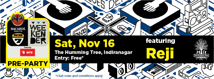 Bacardi NH7 Weekender - Official Pre Party feat. Reji @ The Humming Tree