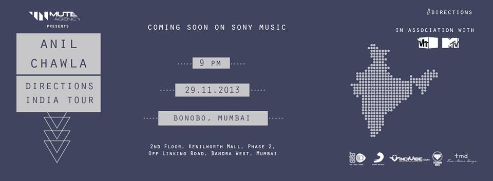 Budweiser presents Anil Chawla #Directions Tour  @ Bonobo