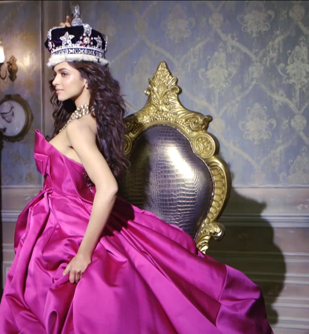 Deepika channels her inner Queen in a fuchsia Marchesa gown