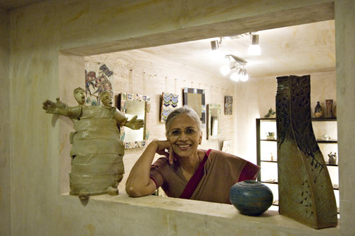 Exhibition -- Ceramic Dimensions : A Dialogue in Clay. @ Kamalnayan Bajaj Hall & Art Gallery Bajaj Bhavan,
