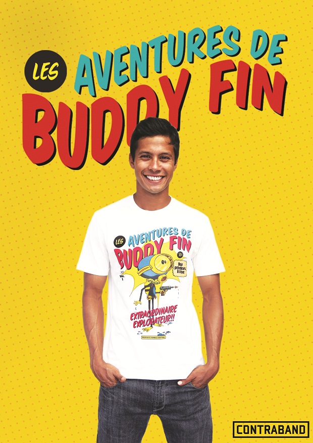 Buddy Finn The Buddy Fin design by Contraband Clothing. This lovable French minion-esque fellow shall explore the depths of the oceans, while becoming a cuuddly yet studly companion to show off, no matter where you are!
