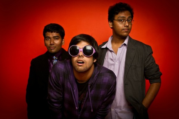 The Lightyears Explode. From Left-  Aaron Carlvalho (drums), Saurubh Roy (guitars and vocals) and Shalom Benjamin (bass)